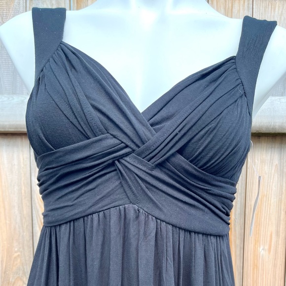 FINAL PRICE: NWT New York and Company Black Floor Length Stretchy Dress - Picture 4 of 6